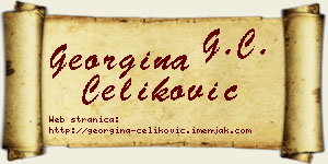 Georgina Čeliković vizit kartica